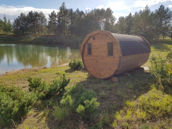 Fasssauna, Aussensauna, Gartensauna