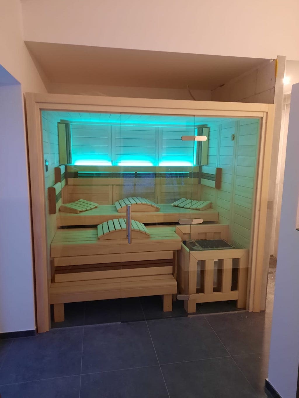 Sauna 2 Personen mit Glasfront Sauna 2 Personen